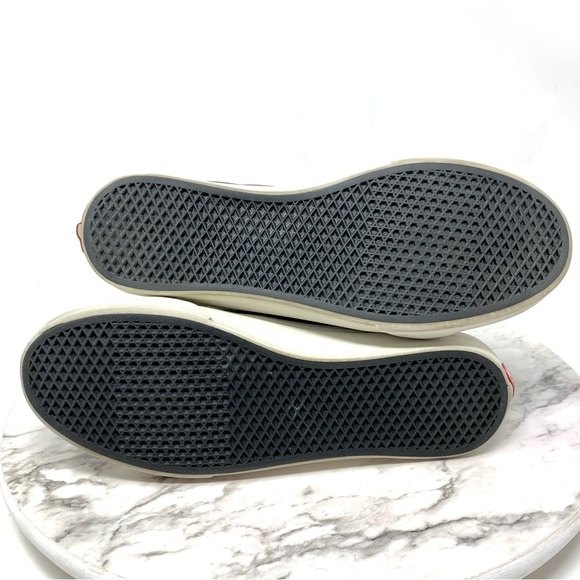 Vans Sk8-Hi Black Leather Lace Up High-Top Sneakers 7.5 Grunge Whimsigoth Skater - Picture 8 of 16